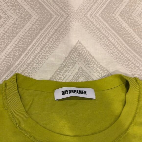 Daydreamer The Cut Rhinestones Reverse GF Tee in Sour Apple Green - Size XS - Picture 2 of 5